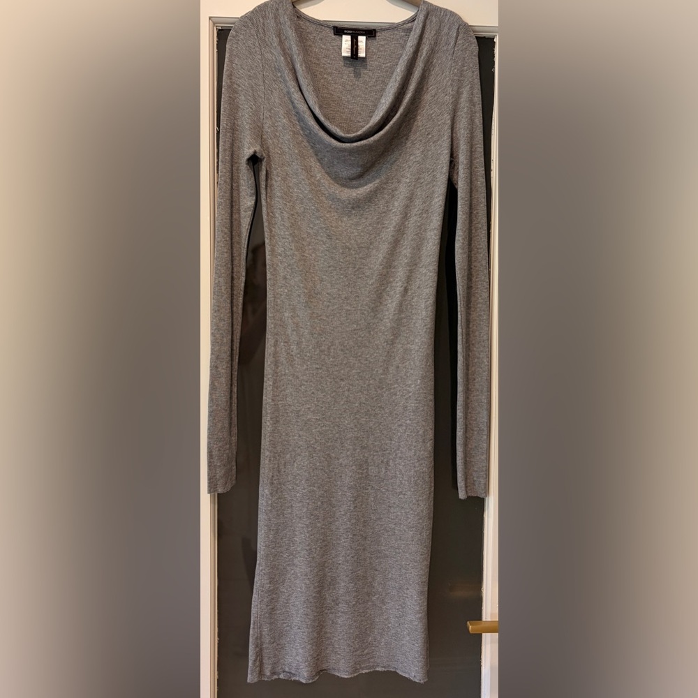 BCBGMaxAzria Heather Gray Knit Dress